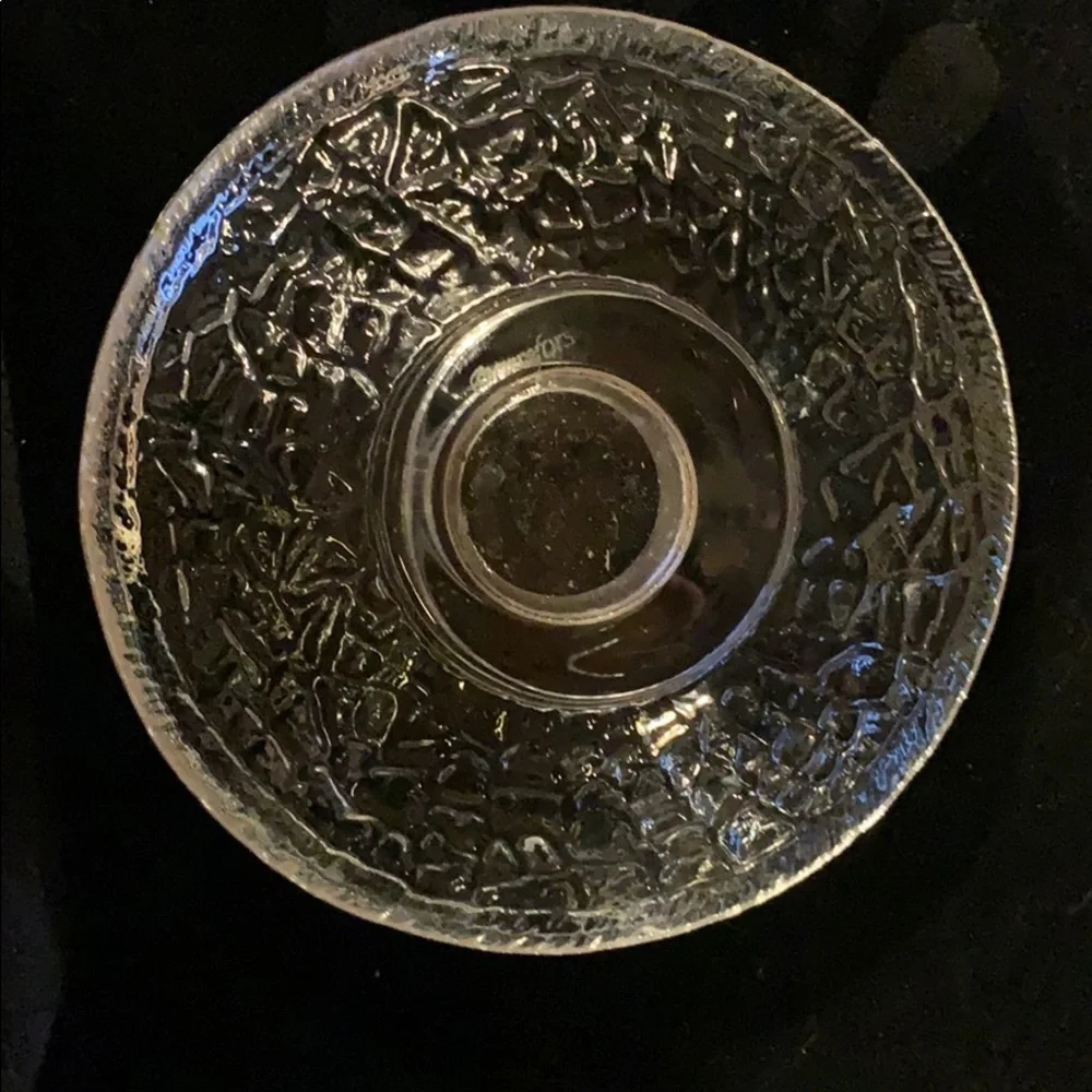 Orrefors Discus Votive Clear, by Lars Hellsten